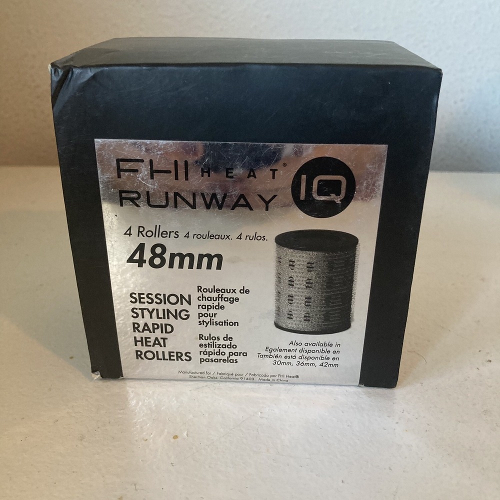 FHI Heat Runway IQ Session Styling Rapid Heat Rollers 48mm RARE NEW